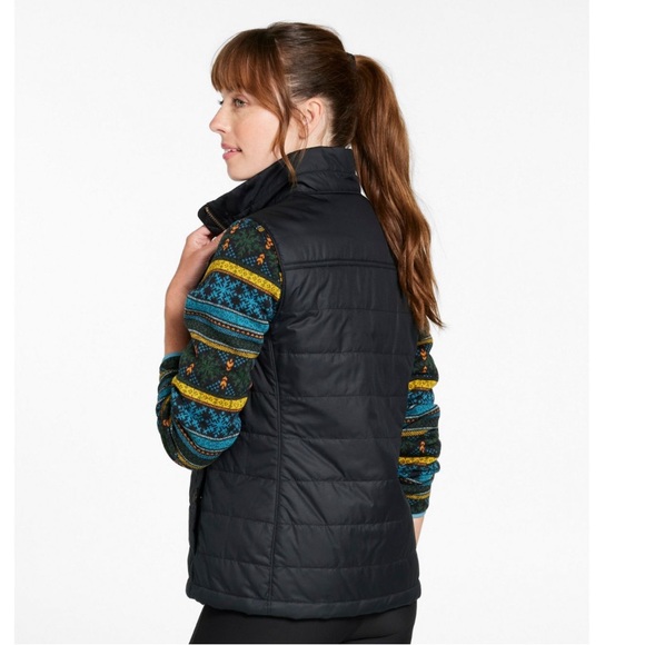 LL Bean Women’s Mountain Classic Puffer Vest Gunmetal Grey small petite - Picture 4 of 7